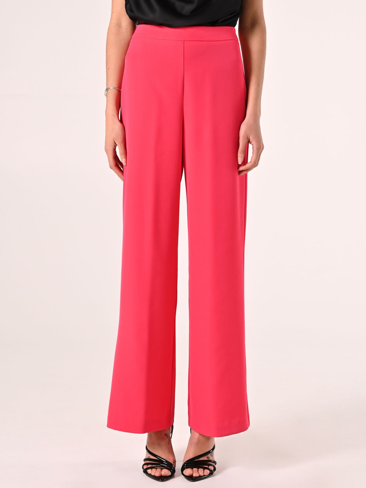 Pantaloni Ampi in Cadi Fuxia