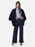 Pantaloni jeans blu navy a palazzo Giorgia Palmas X Rinascimento