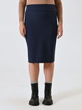 Gonna Curvy Tubino Blu
