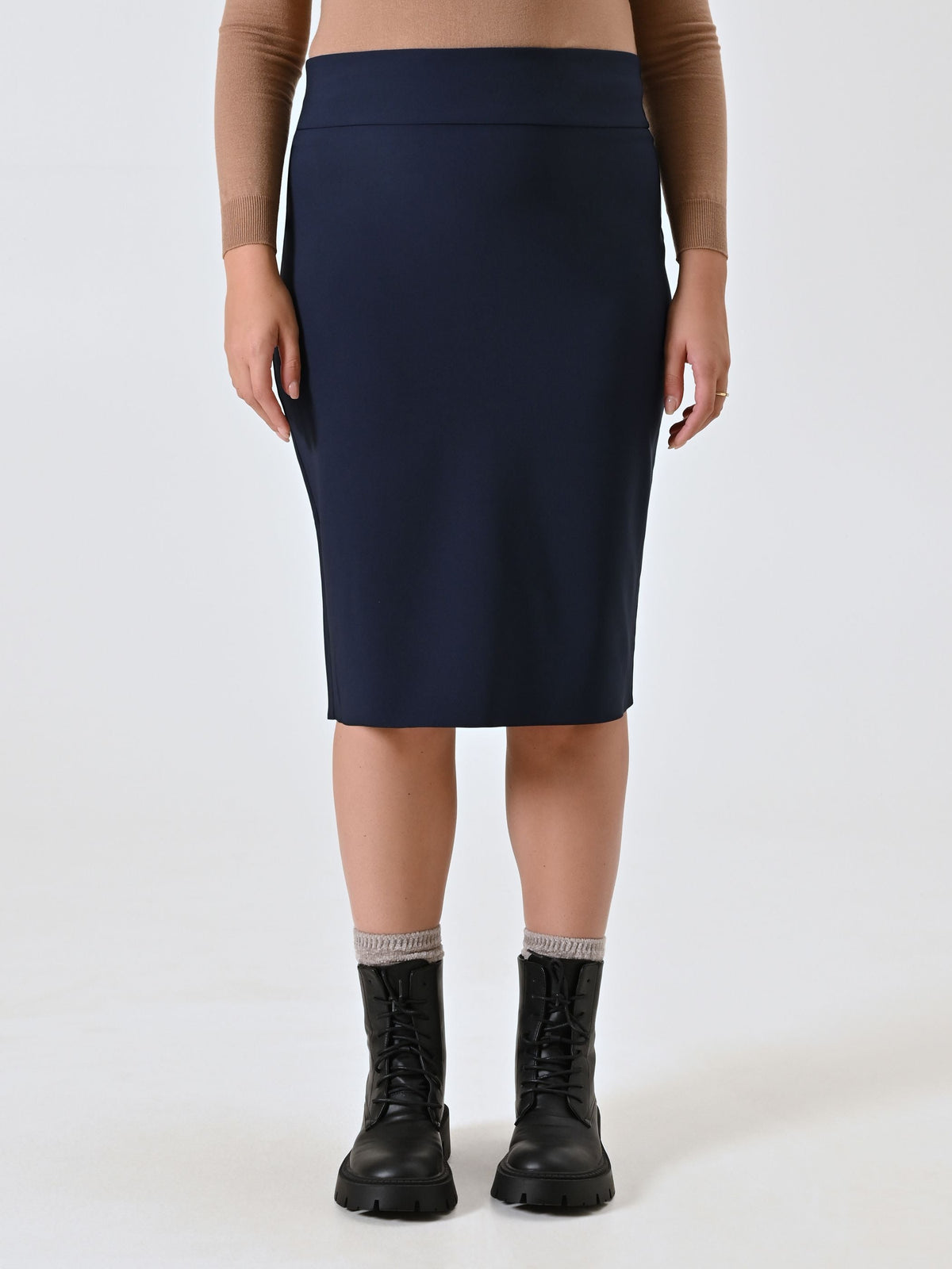 Gonna Curvy Tubino Blu