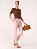Pantaloni Rosa Chiaro in Tessuto Tecnico