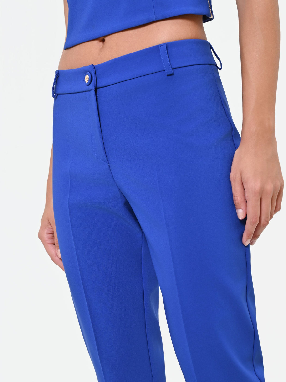 Pantalone a sigaretta blu cina