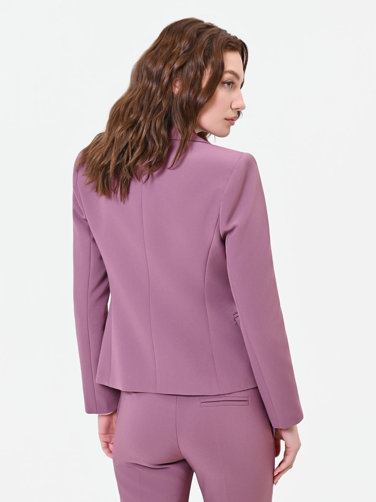 Giacca blazer doppiopetto rosa antico