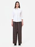 Camicia panna bianco con polsino risvoltato