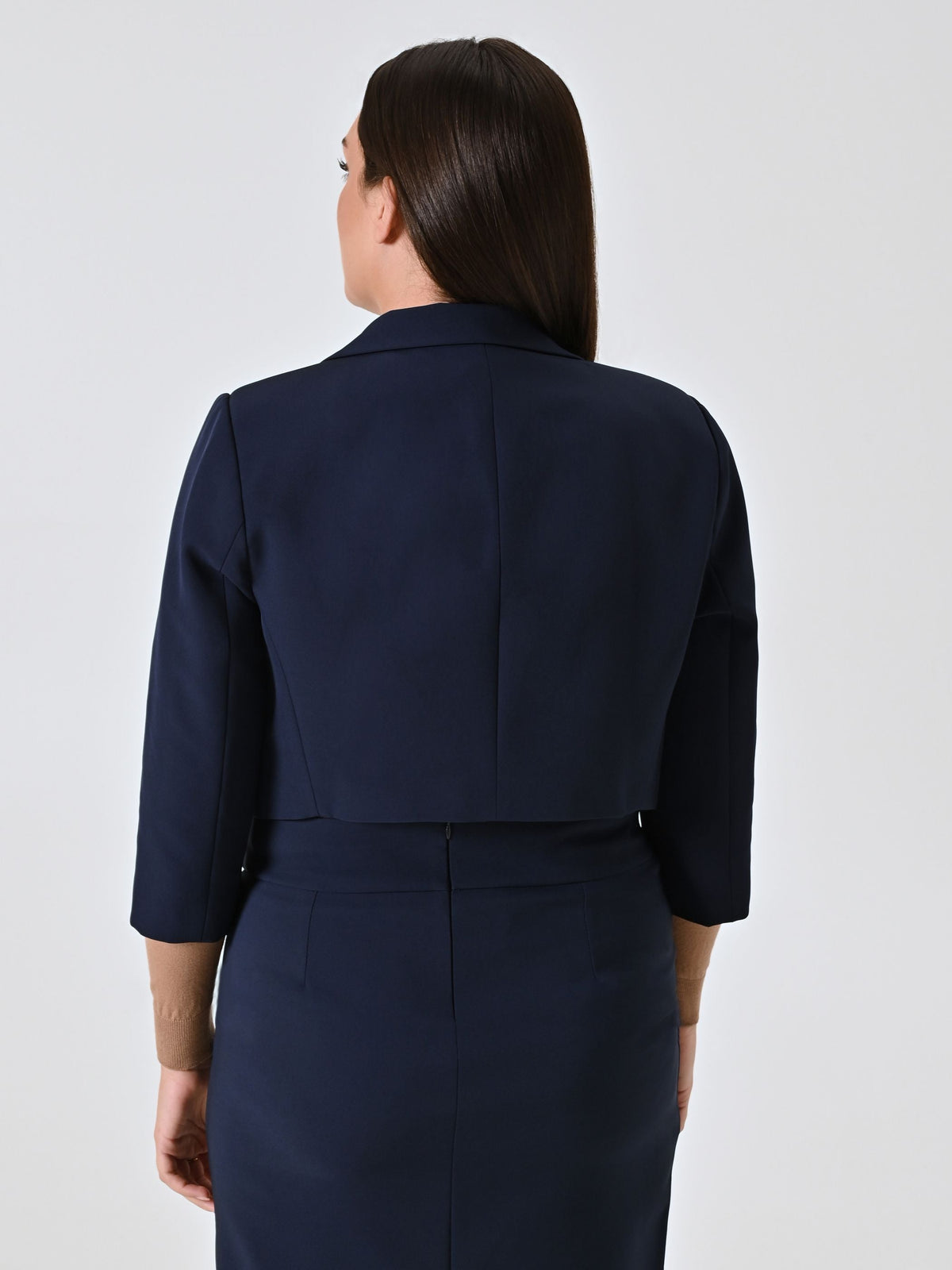 Giacca Corta Curvy Blu