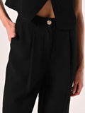 Pantaloni Neri con Pinces