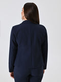 Giacca Curvy Monobottone Blu