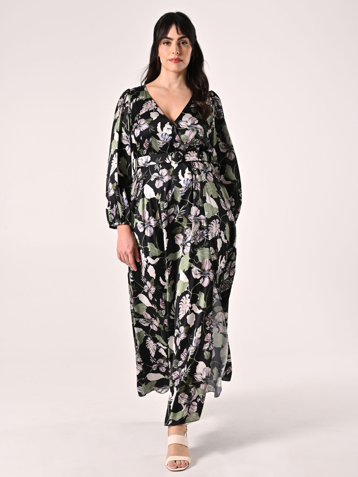 Abito Curvy stampa Floreale