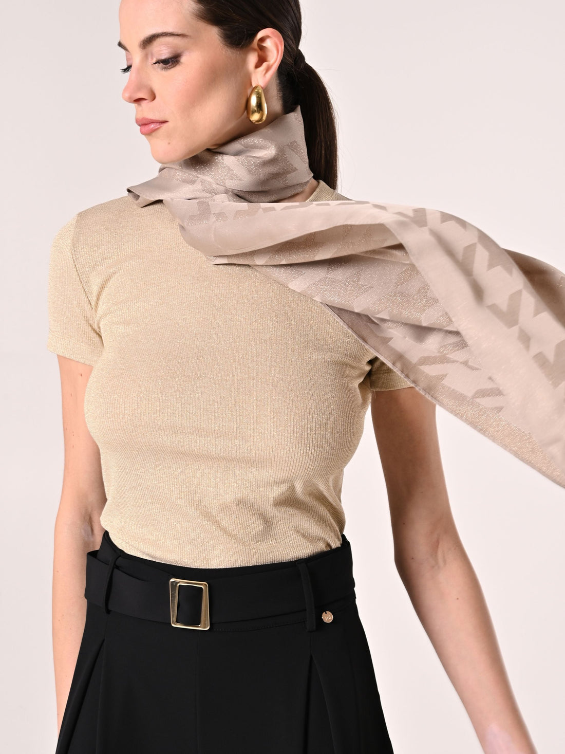 Sciarpa Pashmina Pied-de-Poule