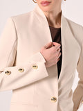 Giacca Beige in Tessuto Tecnico