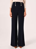 Pantaloni Blu con Bottoni Mariniére