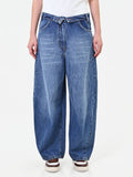 Jeans balloon con vita ribaltata