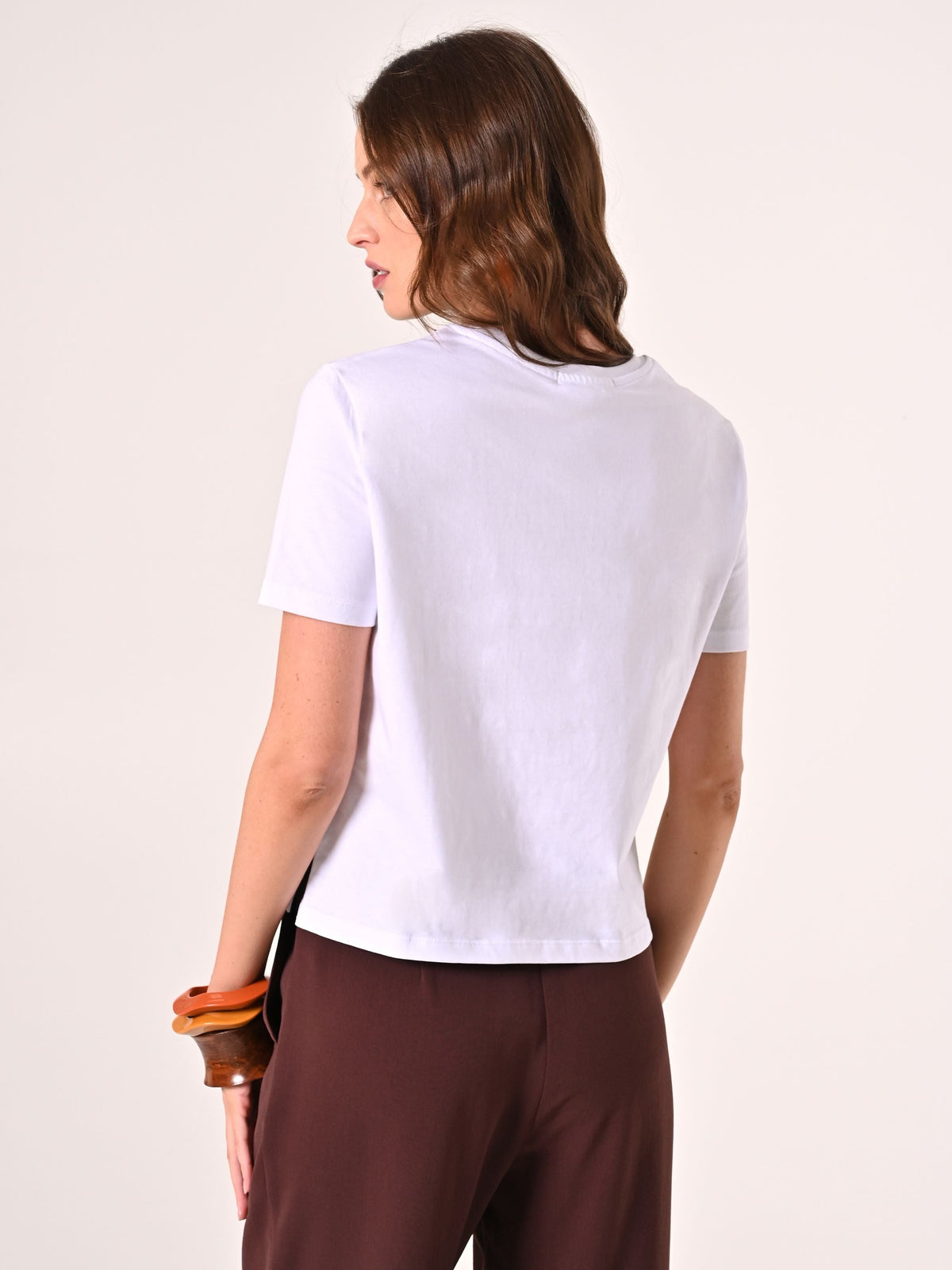 T-Shirt in Cotone con Stampa & Orecchino