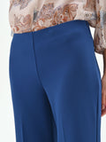Pantalone palazzo blu brillante