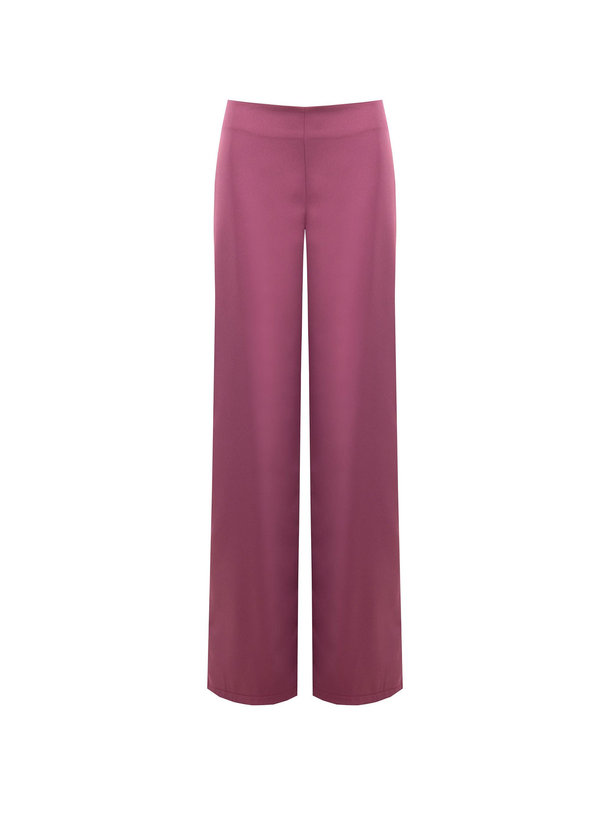 Pantalone palazzo in raso rosa antico Giorgia Palmas X Rinascimento