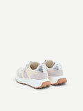 Sneakers con inserti effetto camoscio
