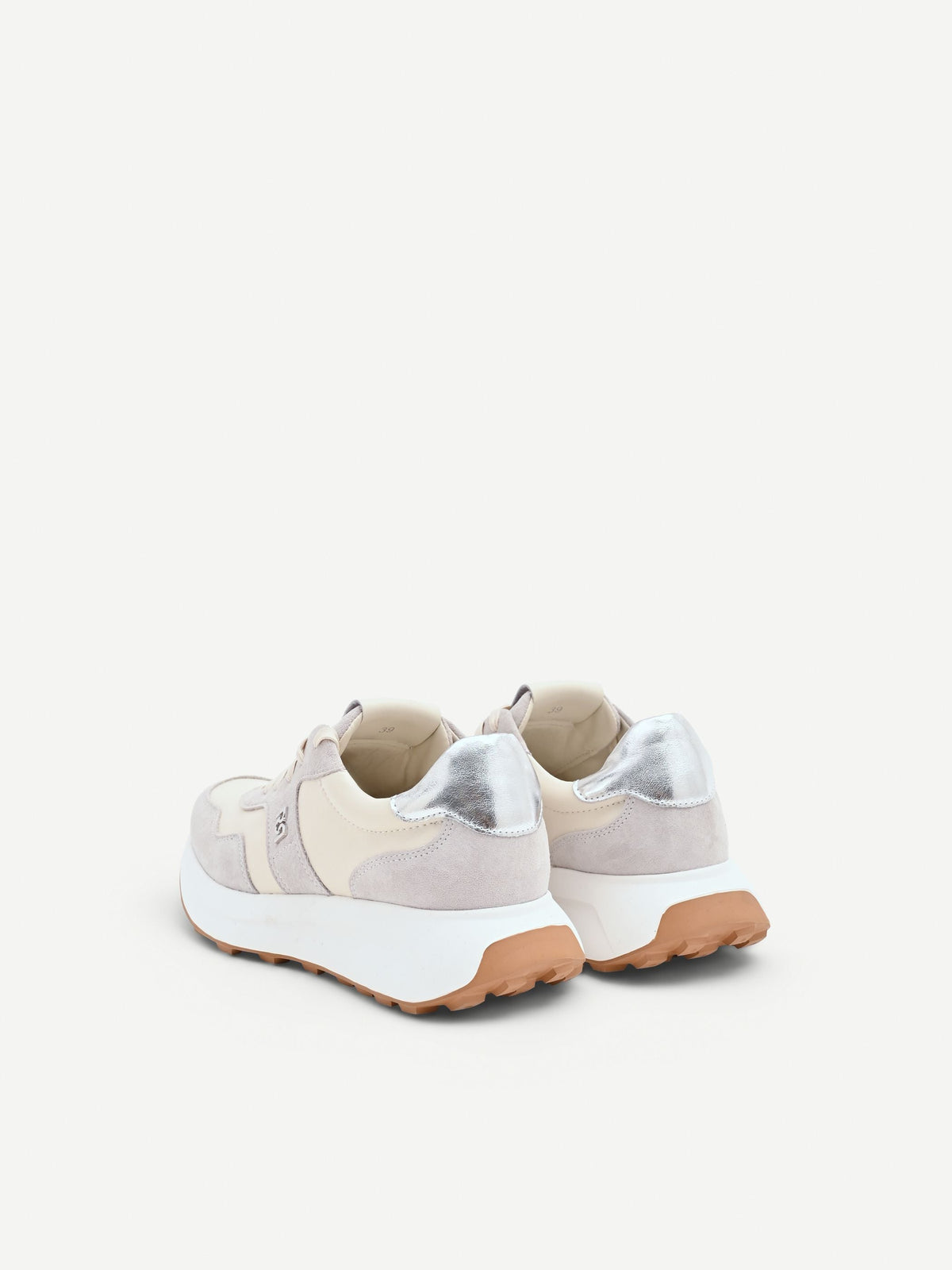 Sneakers con inserti effetto camoscio