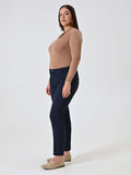 Pantaloni Curvy Straight Blu