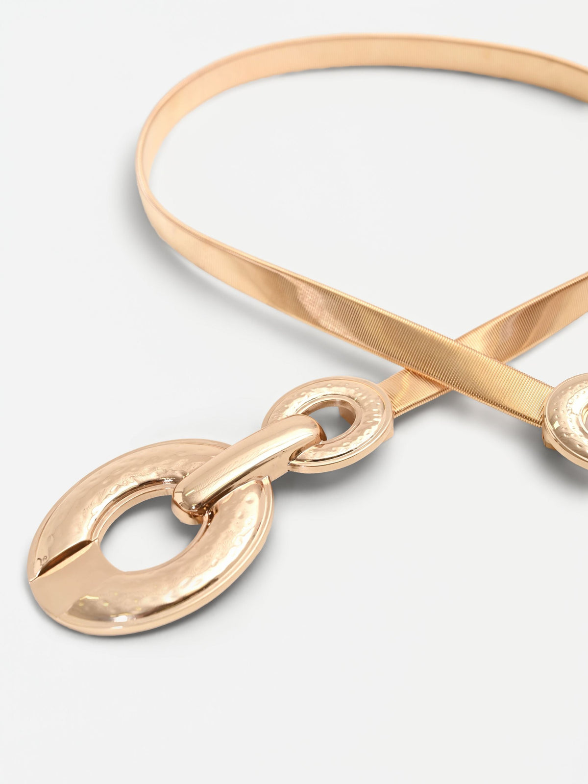 Cintura oro a maglia metallica