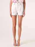Shorts in Denim Bianco