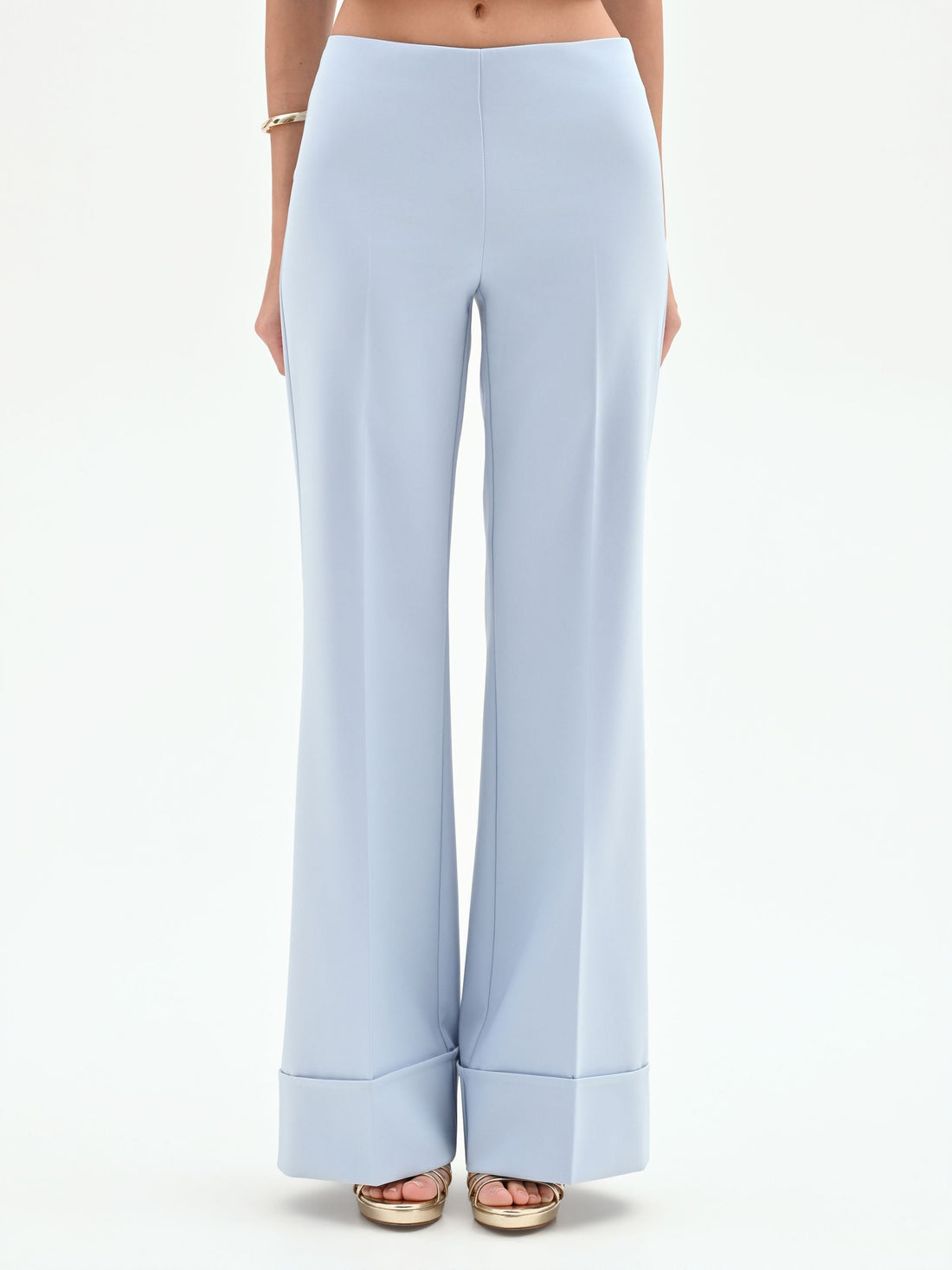 Pantalone a palazzo cielo azzurro
