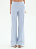 Pantalone a palazzo cielo azzurro