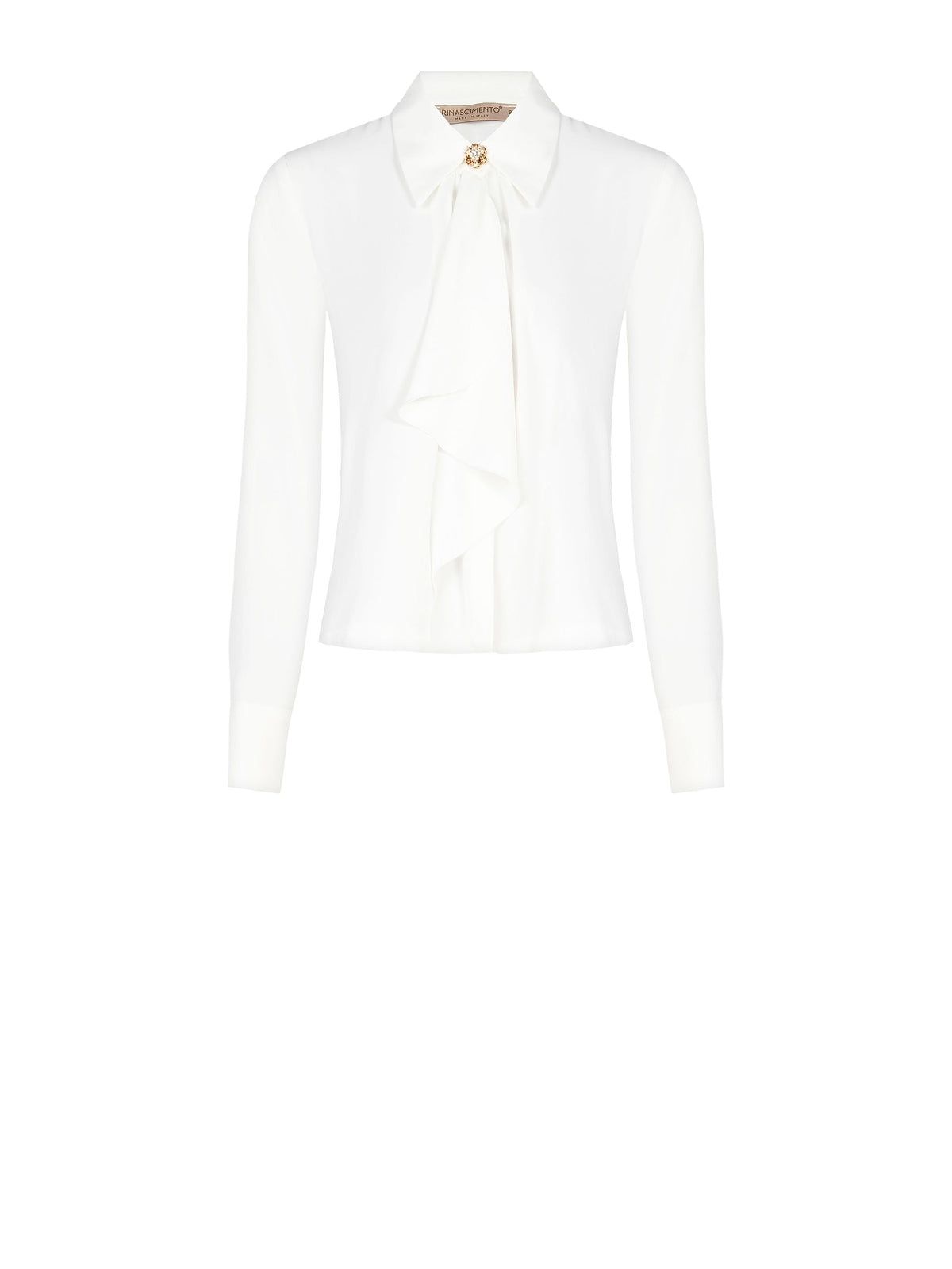 Blusa Bianca con Colletto
