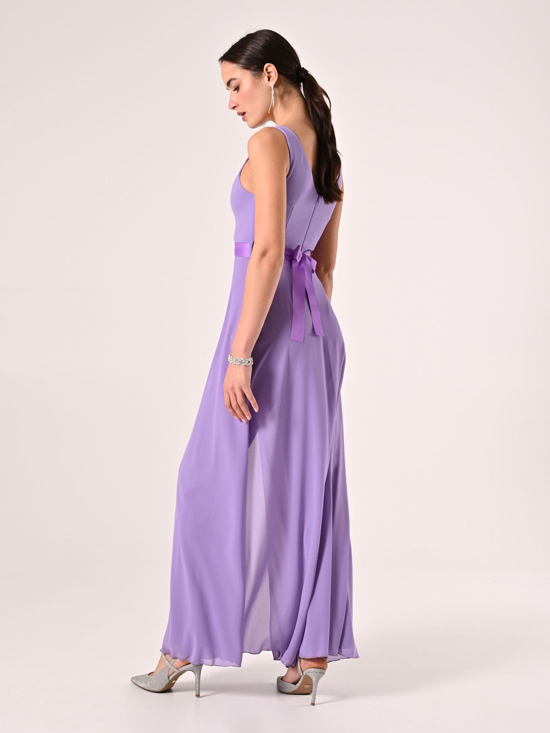 Tuta Viola Lavanda con cinta Gioiello