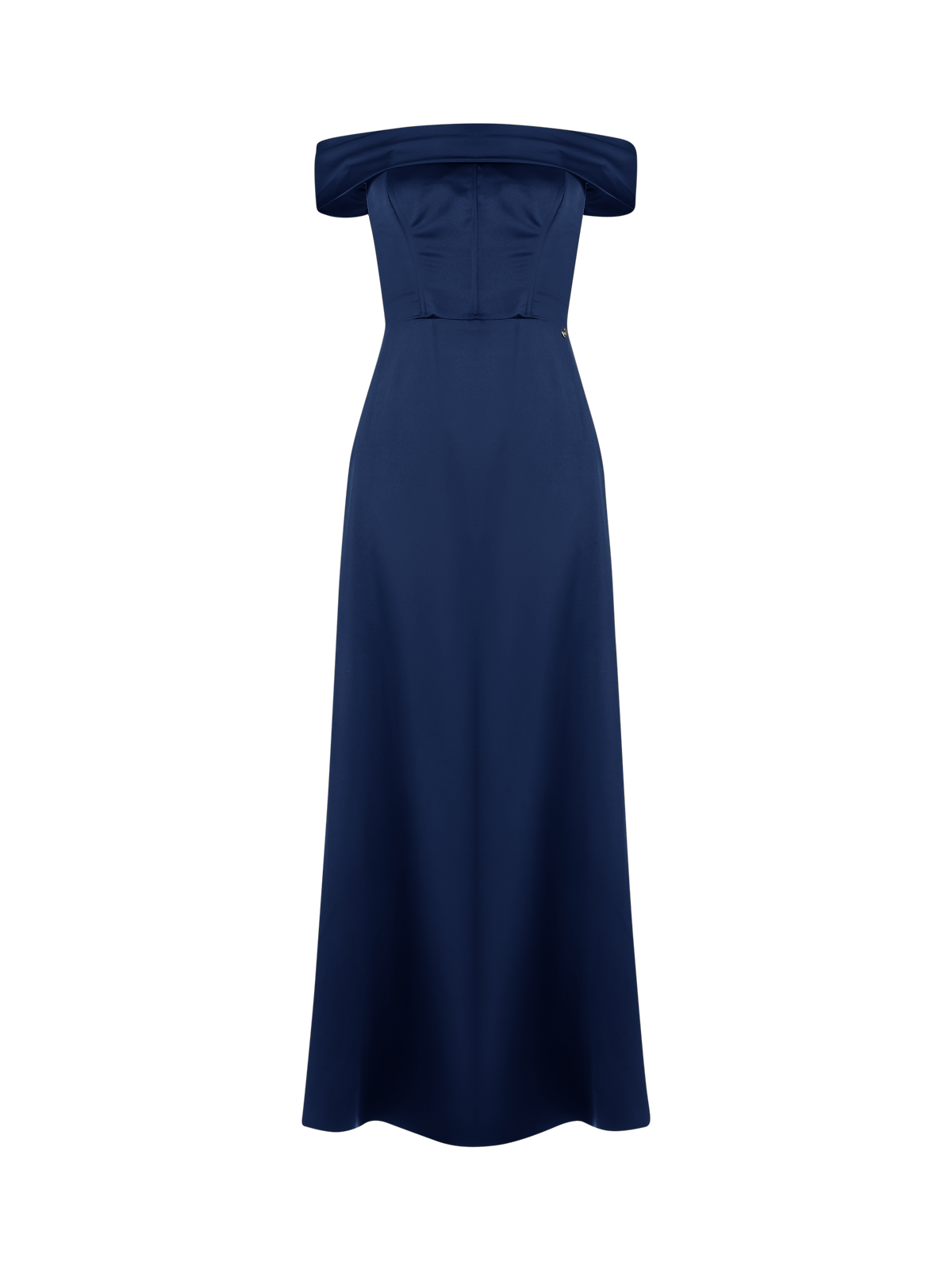 Abito Lungo off-the-shoulders Blu Navy