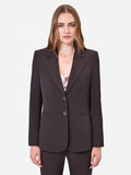 Giacca blazer avvitata marrone moro