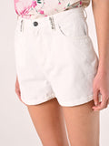 Shorts in Denim Bianco