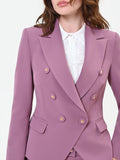 Giacca blazer doppiopetto rosa antico