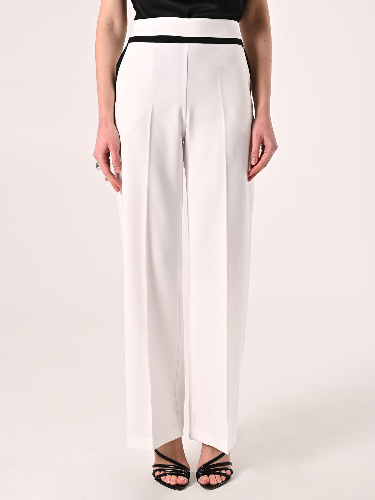 Pantaloni Palazzo Bicolor Black & White
