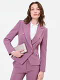 Giacca blazer doppiopetto rosa antico