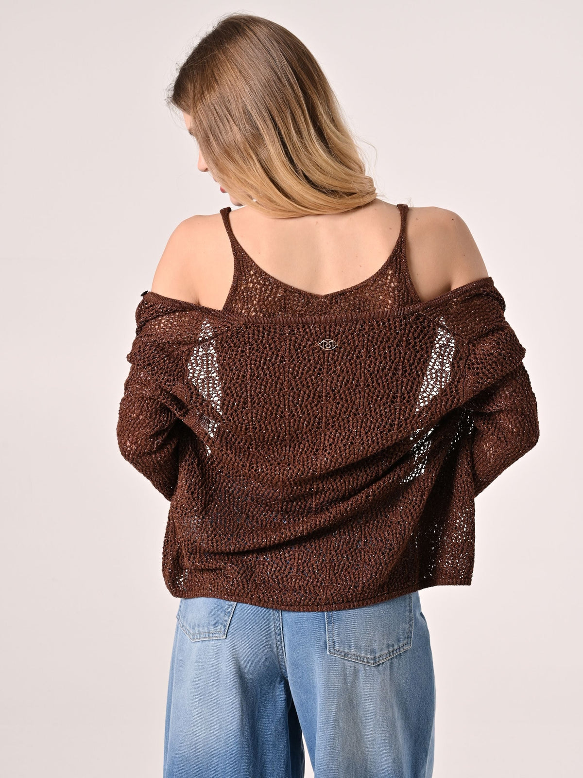 Cardigan in Maglia Lurex