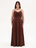 Abito Lungo Curvy con Corpino Drappeggiato