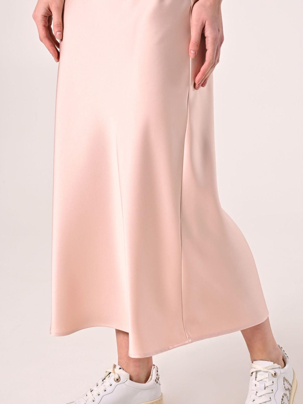 Gonna Tubino in Raso  Rosa