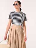 T-Shirt Mariniére a Righe Bianche e Blu