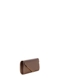 Pochette marrone con texture glitterata