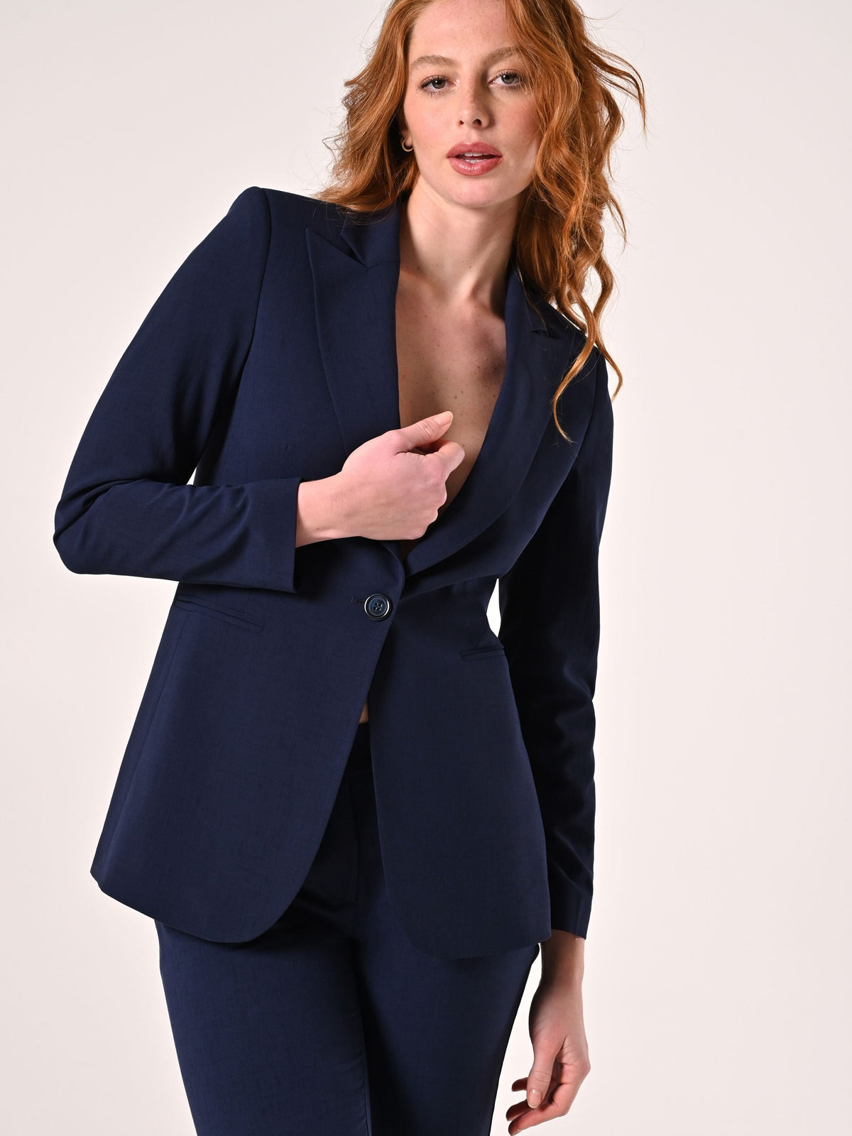 Giacca Blu in misto Viscosa