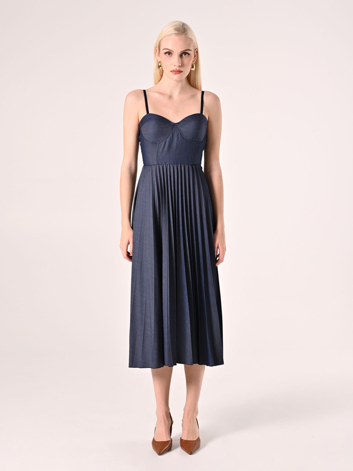 Abito Bustier Blu