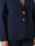 Giacca Curvy Due Bottoni Blu