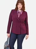 Giacca Curvy doppiopetto bordeaux rosso