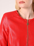 Giacca Rossa in Simil Pelle