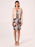 Giacca chiodo similpelle Beige
