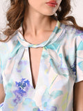 Blusa in Raso Fantasia Floreale