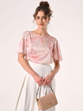 Blusa Marmorizzata Rosa