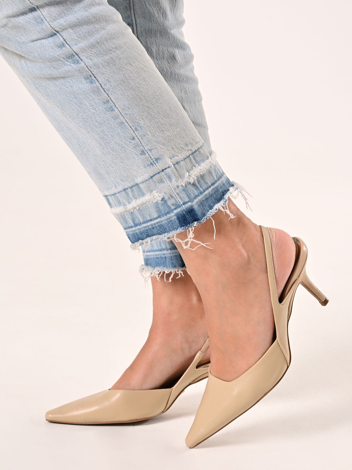 Slingback Similpelle Beige