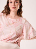 Blusa Curvy Marmorizzata Rosa