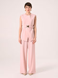 Pantaloni Ampi in Cadi Rosa